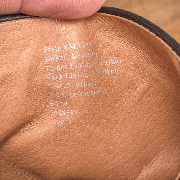 Madewell Fiona Black Leather Heel Pointed Toe Boot Side Zip MA452 Women Size 8 - Picture 5 of 8